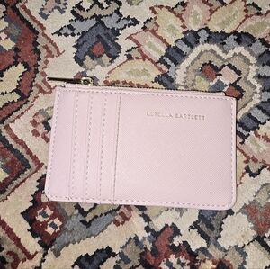 Pink Vegan Cardholder with Gold Dare To Dream Text